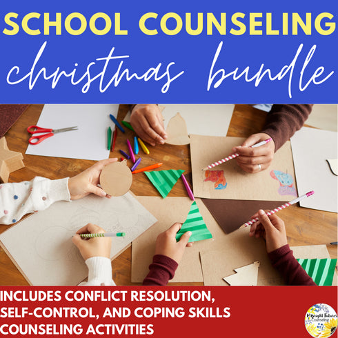 Winter and Christmas Themed School Counseling Christmas Fun Activities Bundle