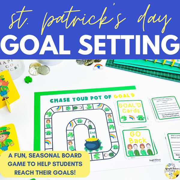 St. Patrick's Day Goal Setting Board Game - School Counseling Game