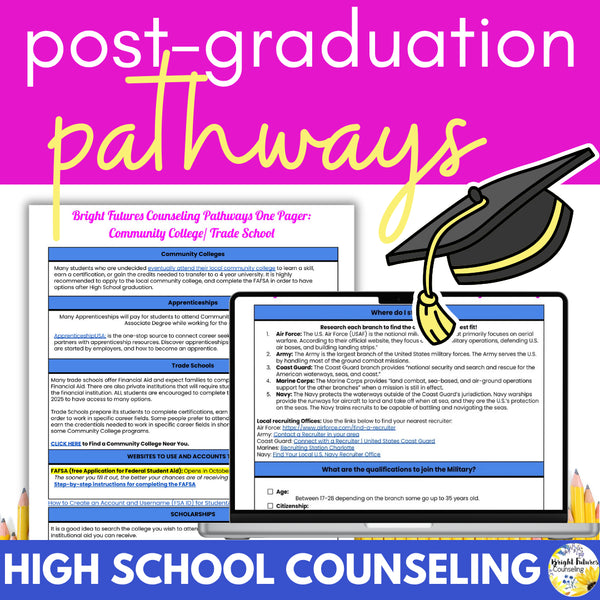 High School Senior Postsecondary Pathways - College, Career, & Post-Grad Options