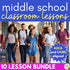 Middle School Counseling Lessons BUNDLE - 10 SEL Lessons for Middle School