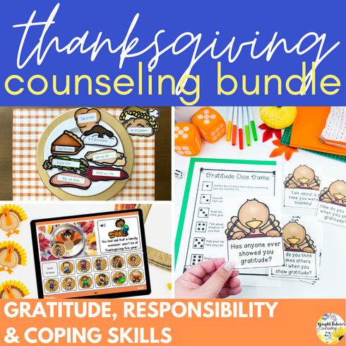 School Counseling Thanksgiving Bundle + Digital Activities for Distance Learning
