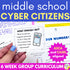 Cyberbullying & Cyber Safety Middle School Counseling Group and Activities