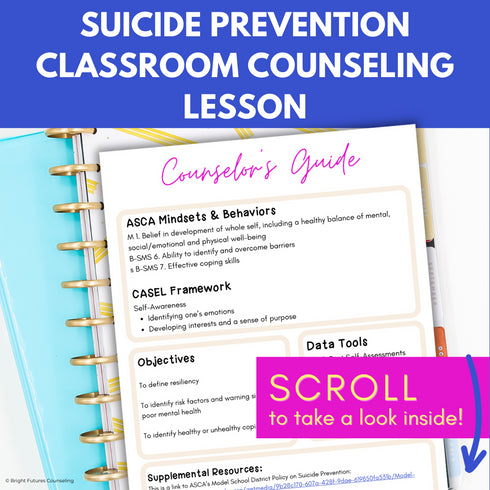 Suicide Prevention Lesson Middle School Counseling