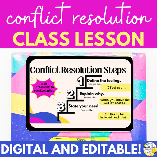Conflict Resolution Activities and Lesson - Friendship Activities Digital Lesson
