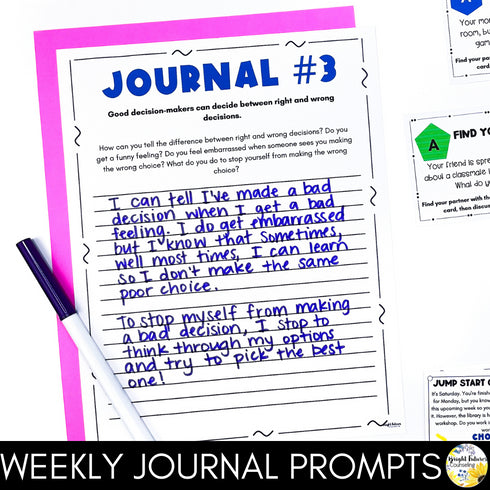 Responsibility Middle School Counseling Group: Taking Personal Responsibility