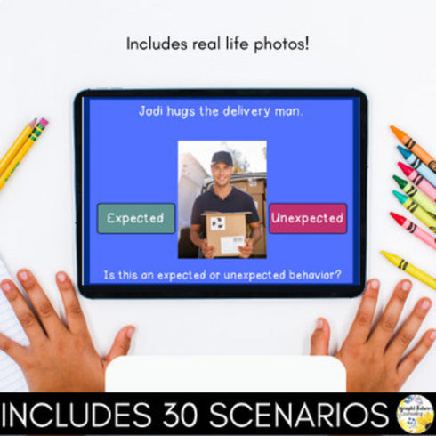Expected Vs Unexpected Behaviors - Behavior Management Social Skills Boom Cards