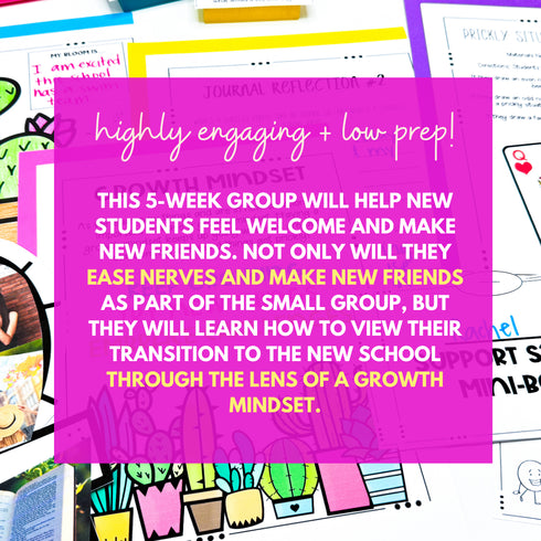 New Student Group - School Counseling Friendship Small Group for New Students