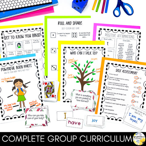 Self-Esteem Girls Counseling Group - Love Your Selfie Girls Confidence Group