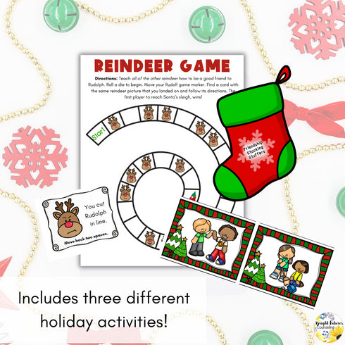 Christmas & Holiday Friendship Activities - Holiday Games & SEL Friendship Craft