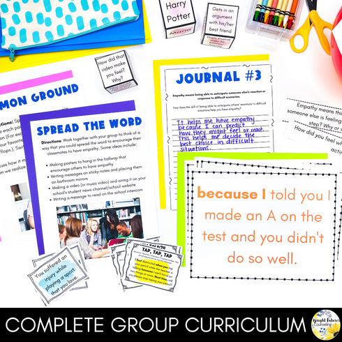 Empathy Middle School Counseling Group - Teaching Empathy in Middle School