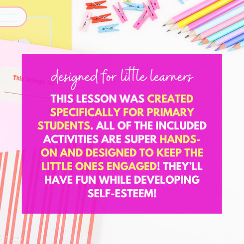 Self-Esteem Counseling Guidance Lesson - Self-Esteem & Confidence Activities