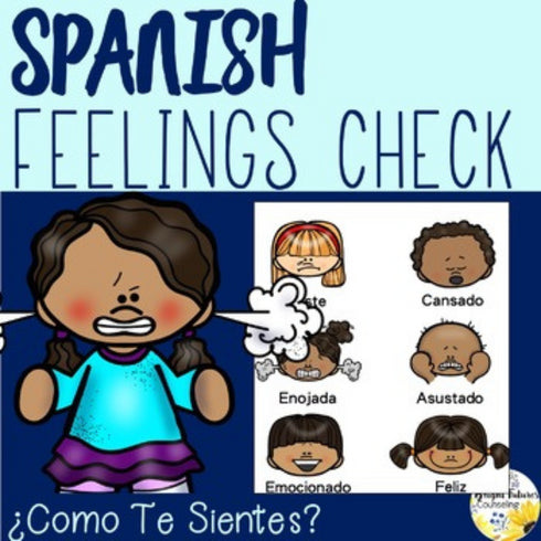 Spanish Feelings Check + Editable Digital Version