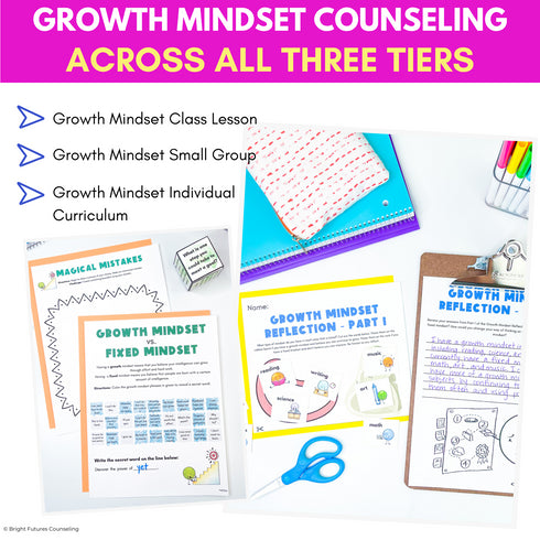 Growth Mindset 3 Tier Curriculum | Teach Strategies to Foster a Growth Mindset