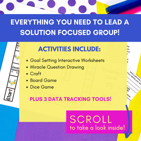Solution Focused Counseling Individual Curriculum + Data Tracking Tools