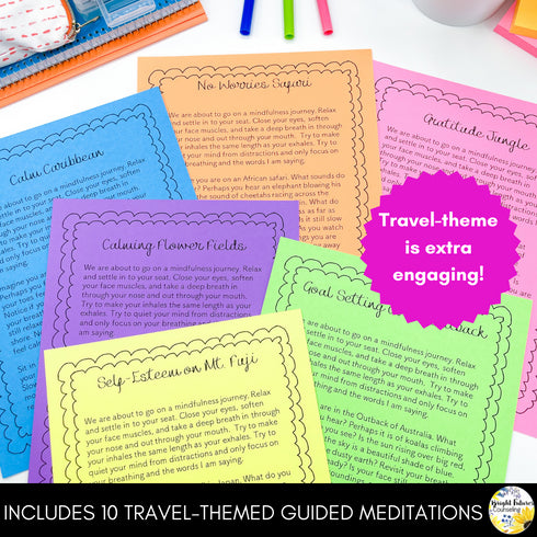 Mindfulness Meditations - 10 Calm Classroom Guided Meditations to Promote Focus