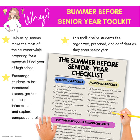 Why use a summer before senior year checklist with rising seniors