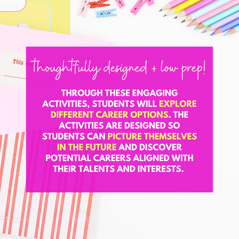 Career Exploration Lesson for Elementary - Career Exploration Worksheets