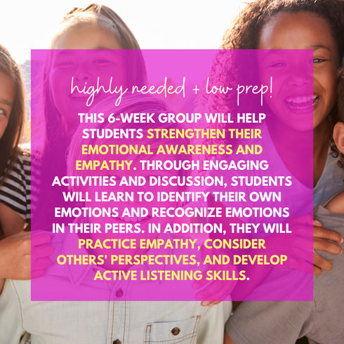 Empathy School Counseling Group - Empathy Activities for Small Group Counseling