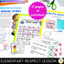 Respect Lesson for Elementary School Social Emotional Learning and Counseling