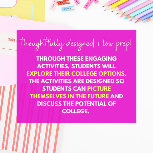 College Exploration Elementary Lesson - College and Career Readiness Activities