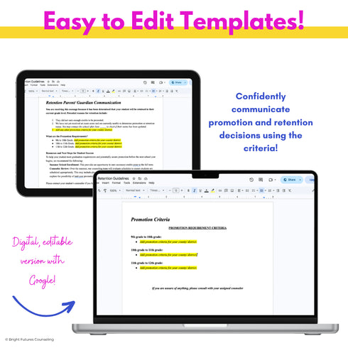 High School Counseling Promotion & Retention Guidelines - High School Counselor