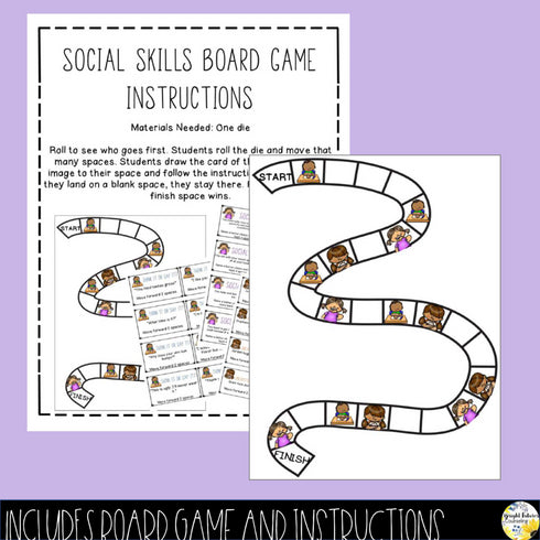 Social Skills Board Game with Digital Version