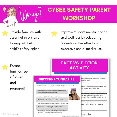 Cyber Safety Parent Workshop - Social Media Safety Parent Education Presentation