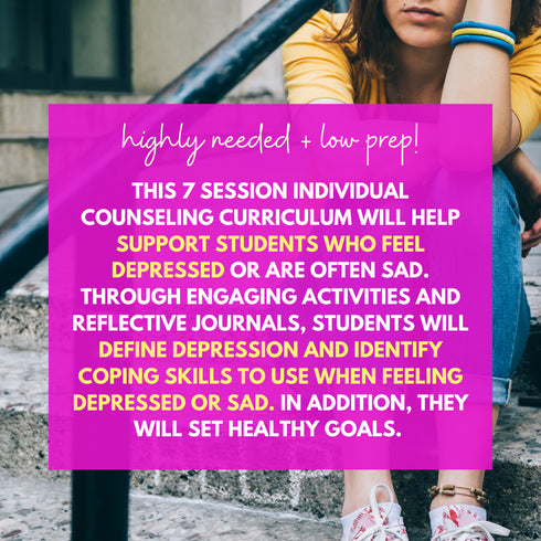 Depression Middle School Individual Counseling Curriculum