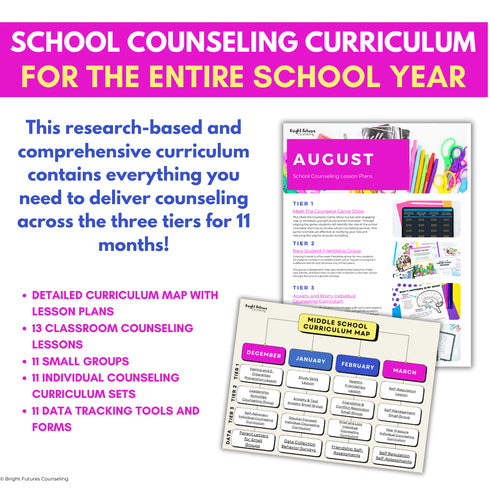 Middle School Counseling Curriculum Counseling Lesson Plans