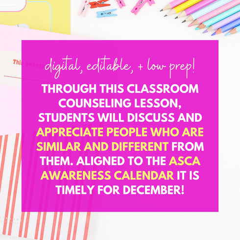 International Day of Persons with Disabilities -ASCA Awareness Counseling Lesson