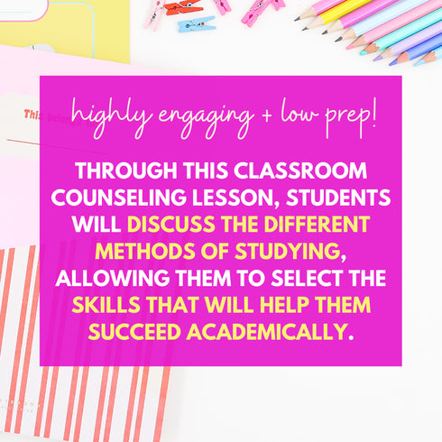 Middle School Study Skills Lesson - Study Skills Activities for Middle Schoolers