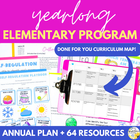 School Counseling Activities for the Year - Elementary Counseling Curriculum Map