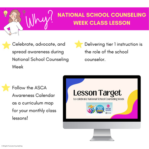 National School Counseling Week Lesson- ASCA Awareness School Counseling Lesson