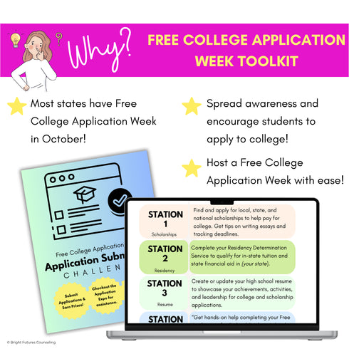 Free College Application Week Planning Toolkit for High School Counseling