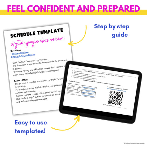 High School Counseling Schedule Change Toolkit - High School Schedule Template