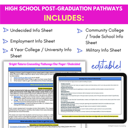 High School Senior Postsecondary Pathways - College, Career, & Post-Grad Options
