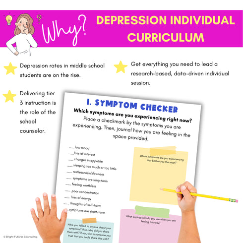 Depression Middle School Individual Counseling Curriculum