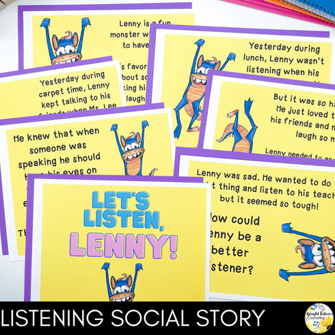 Active Listening Counseling Guidance Lesson and Activities for Primary Students