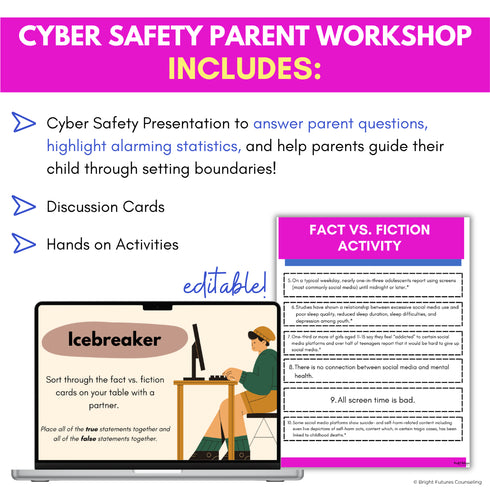 Cyber Safety Parent Workshop - Social Media Safety Parent Education Presentation