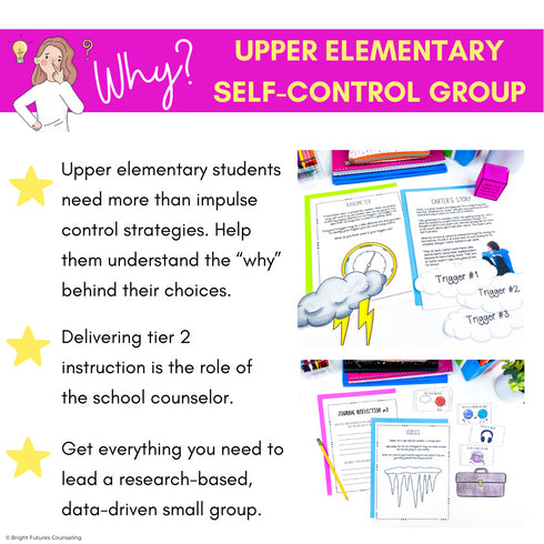 Self-Control School Counseling Group: Develop Self-Control Accountability Habits