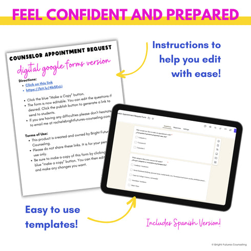 High School Counselor Appointment Request Form- High School Counseling Tools