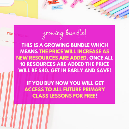 SEL Class Lessons for Primary Students GROWING BUNDLE -School Counseling Lessons