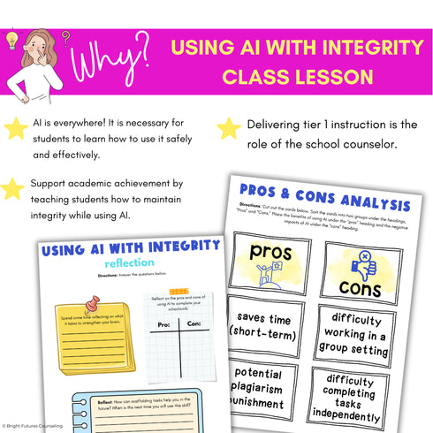 50% OFF for 48 HRS Using AI with Integrity - AI Ethics and Responsible AI Use Middle School Lesson