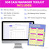 What's included in the 504 case manager toolkit for elementary and middle school