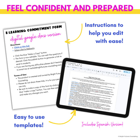 High School Counseling E-Learning Course Commitment Form- High School Counselors