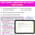 High School Senior Meeting Toolkit - Tools for High School Counselors