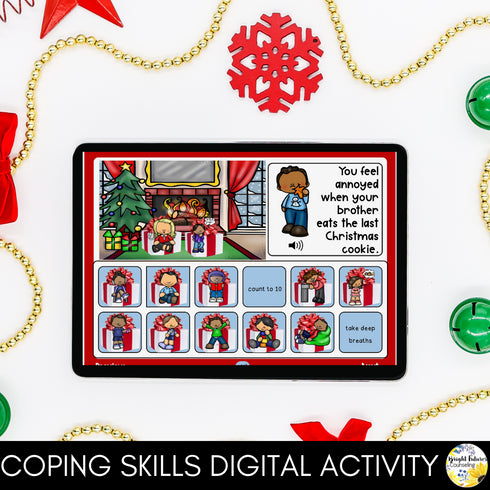 Winter and Christmas Themed School Counseling Christmas Fun Activities Bundle