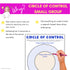 Circle of Control School Counseling Group -Anxiety Circle of Control Activities