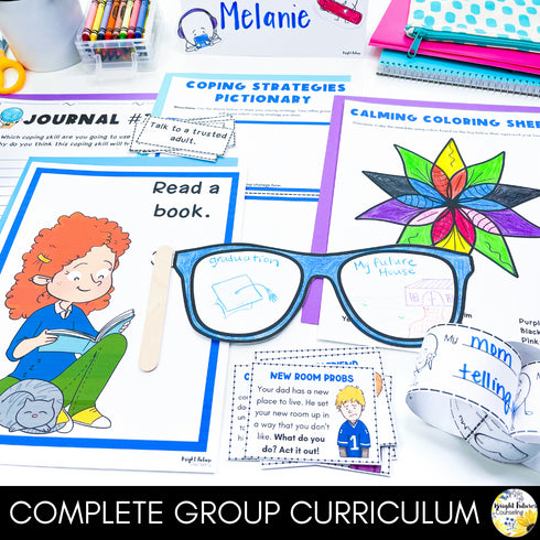 Divorce School Counseling Small Group - 5 Week ASCA & CASEL Aligned Small Group