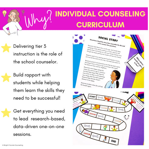 Individual Counseling Curriculum Bundle - Five Individual Counseling Topics